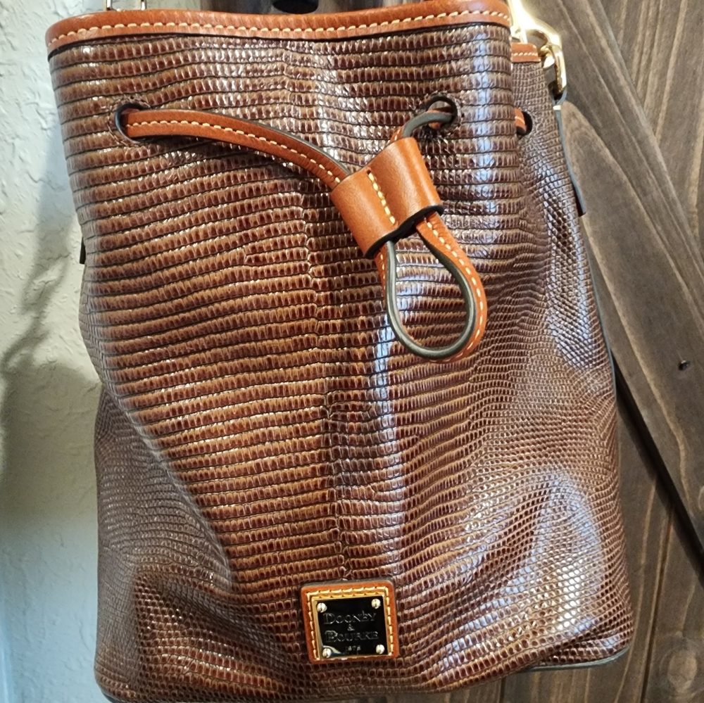 Dooney Burke bucket bag with drawstring